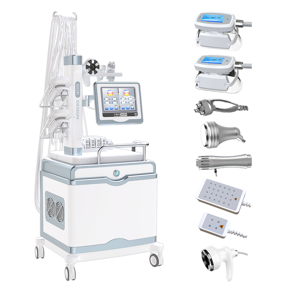 Multifunctional 6 in 1 cryolipolysis cool sculpting lipolaser cavitation rf slimming shockwave machine for body slimming weight loss